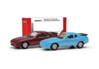 Herpa Minikit 012768-004 Porsche 944, Blau/Rot 1:87 Neu Ovp