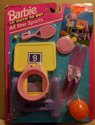 Barbie ''So Much To Do'' All Star Sports Mattel Vintage New 