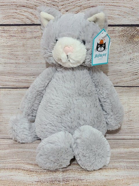 Jellycat Furcoat Kitty Cat Plush Soft Toy Coat Red Shoes Stuffed 12