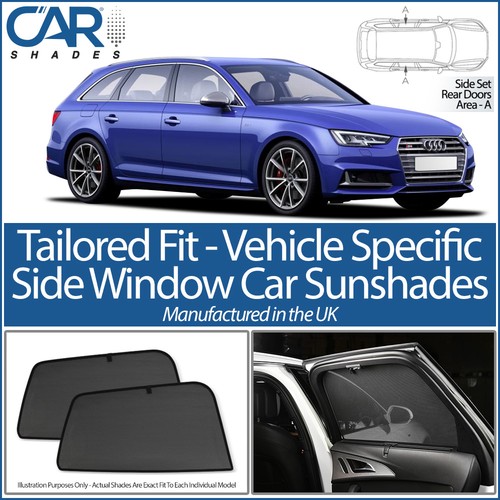 Audi A4 B9 Avant 5dr 2015> CAR SHADES UK TAILORED UV SIDE WINDOW SUN