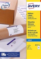 Avery Zweckform Schnelltrocknende Adressetiketten (FüR Tintenstrahldrucker 10 Pr
