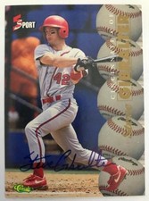 STEVE GIBRALTER - 1995 Classic Five Sport - Autographs - Cincinnati Reds