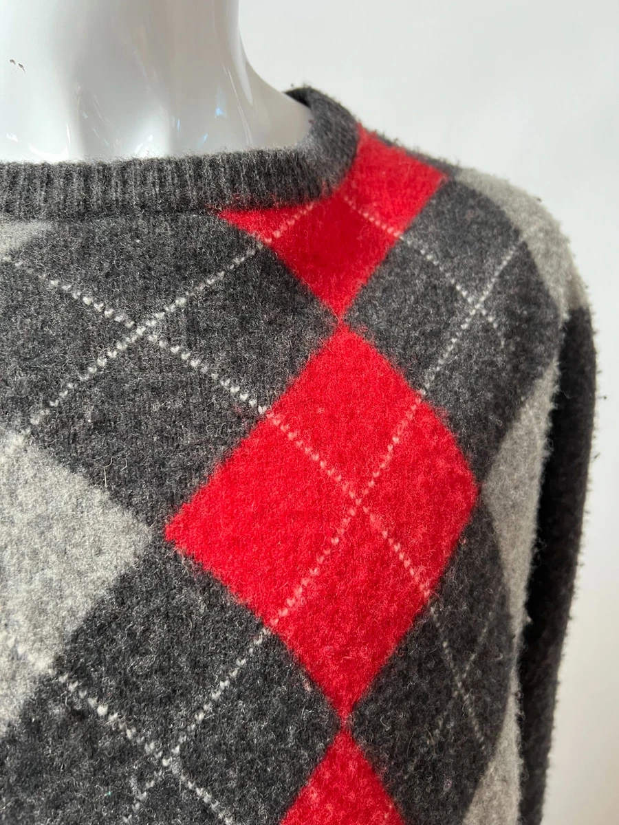 Big and top tall argyle sweater