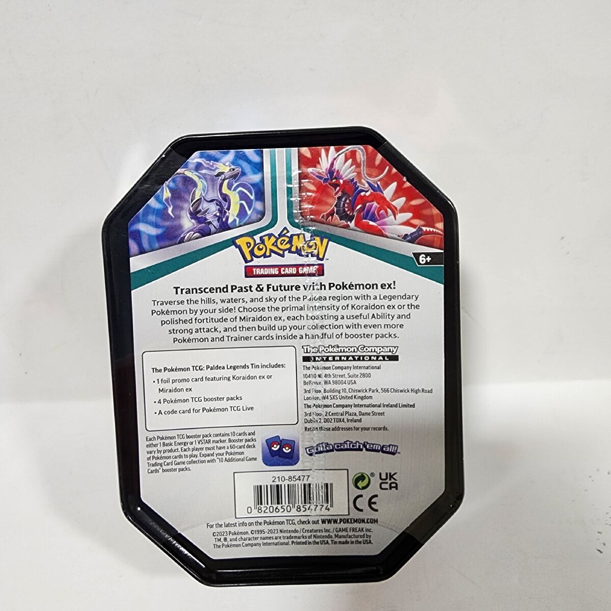 Pokemon Trading Card Game: Paldea Legends Koraidon ex OR Miraidon