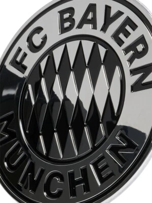 FC Bayern München Aufkleber - Chromlogo - 3D Sticker XL Logo Autoaufkleber FCB