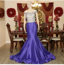 $2237 PRICE REDUCED MAC DUGGAL PAGEANT COUTURE DRESS GOWN SIZE 10 SHERRI HILL
