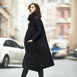 knee length quilted jacket