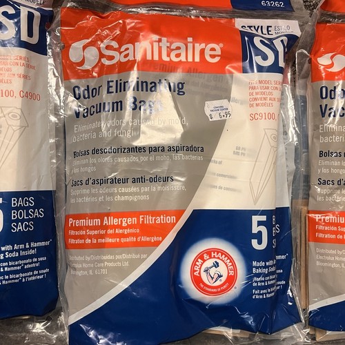 Sanitaire Style SD Arm & Hammer Bundle of 3 Odor Eliminating Vacuum Bags 5 Pack - Picture 2 of 7