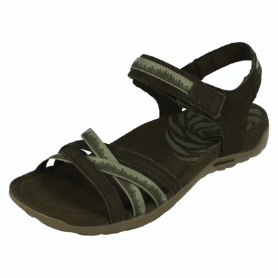 Ladies Merrell Hook & Loop Strappy Leather Sandals TERRAN 3 CUSH CROSS / J004576