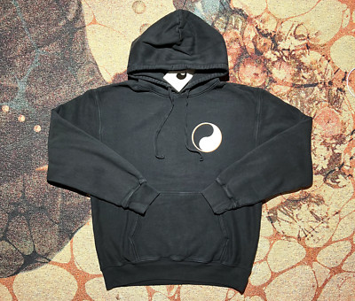 Stussy Our Legacy Drop Shadow Pigment Dyed Hoodie Black Size