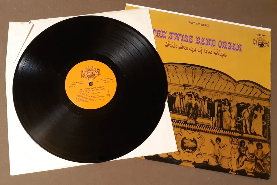 Swiss Band Organ Folk Songs of the Alps by Tradition Records 33rpm VINYL LP Foto 2 de 3