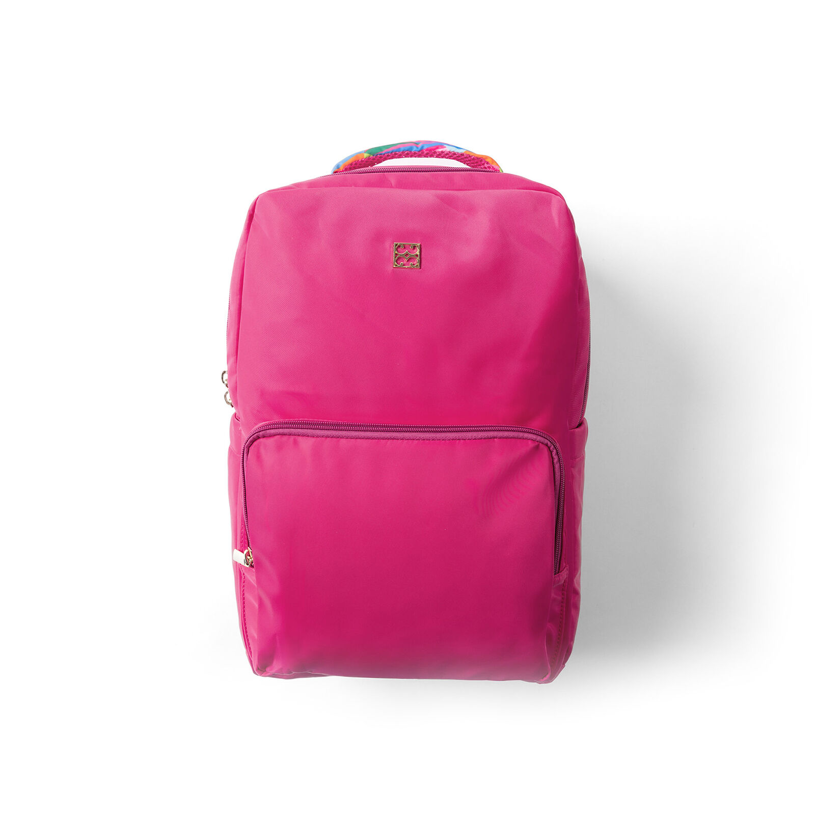 Versatile and Stylish Hot Pink 16.5 x 13 Polyester Backpack with Luggage Sleeve