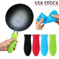 Silicone Holder Cast Iron Hot Skillet Handle Cover Potholder Pan Sleeve Hot