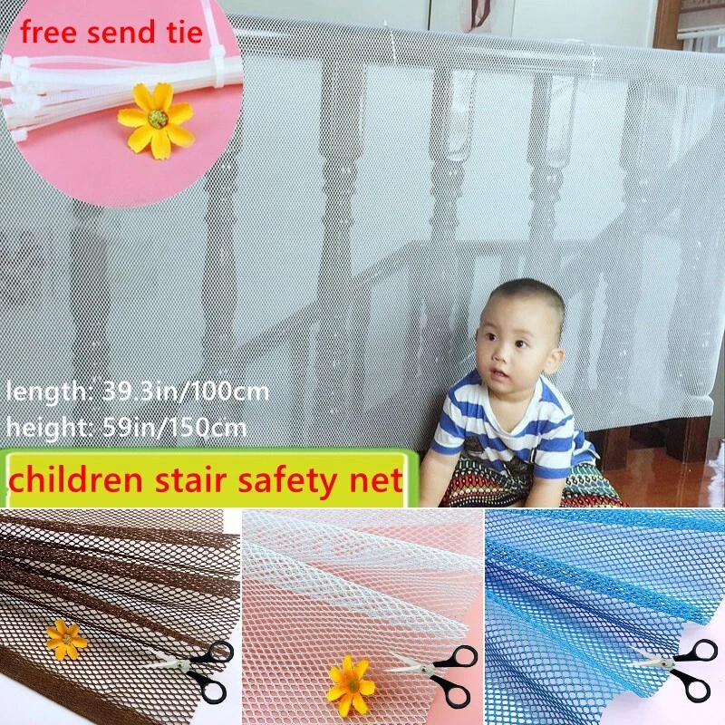 Kindersicherheitsnetz Schutznetz Stoff Treppe Balkon Hof Zaun Schutz Zuhause - Bild 2 von 4