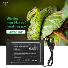 Reptile Heat Pad - Adjustable Temperature under Tank Heater for 20-40Gal Tank