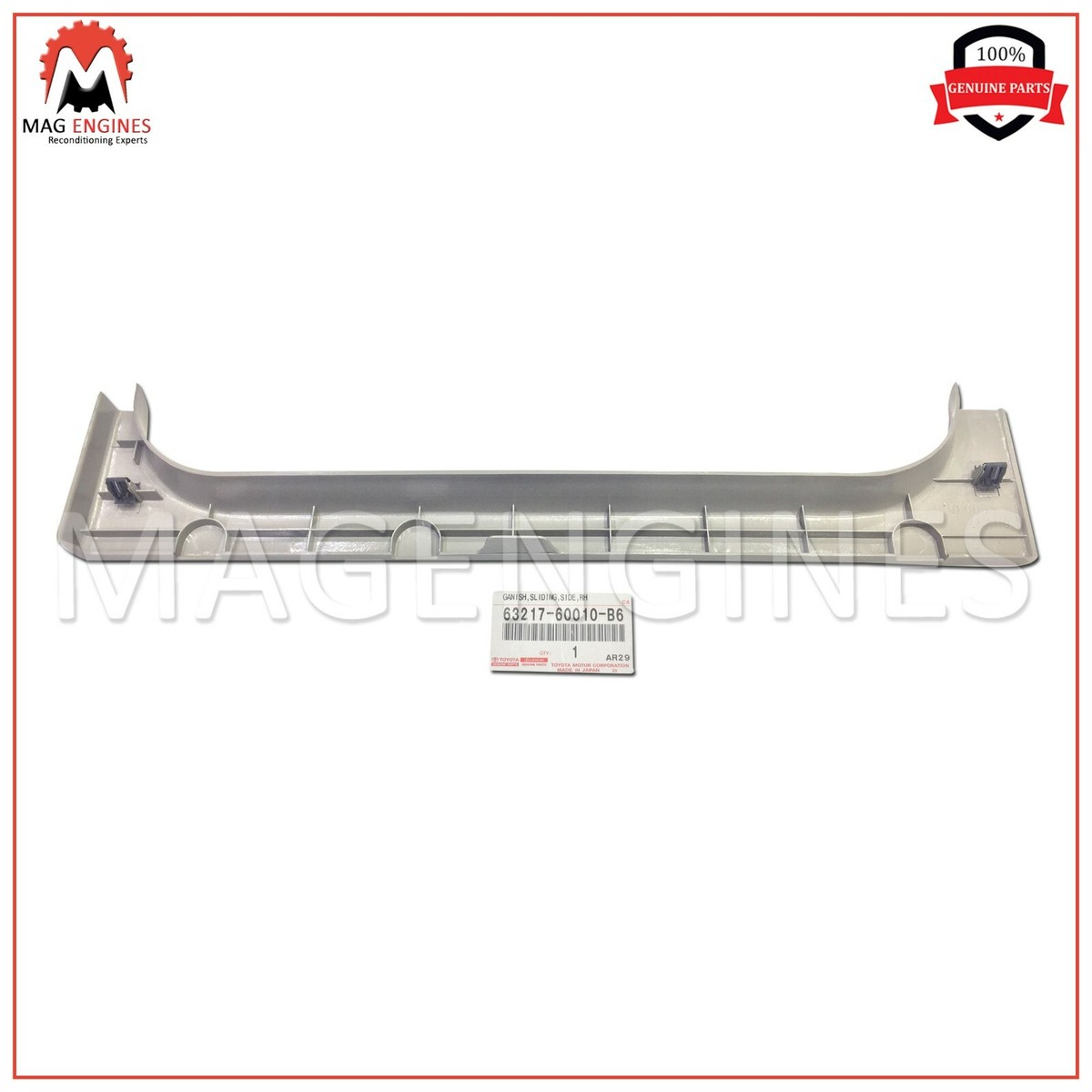 63217-60010-B6 TOYOTA OEM GARNISH, SLIDING ROOF SIDE, RH
