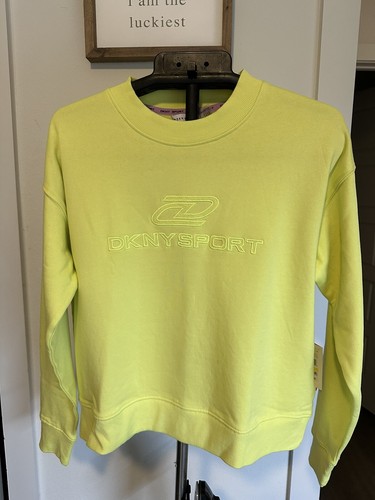 DKNY sport neon yellow sweatshirt - Imagen 1 de 7