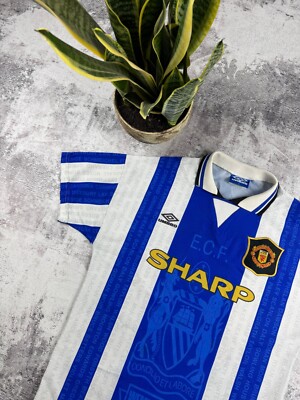Vintage Umbro Manchester United 1994/1996 Paul Ince 8 Third Kit