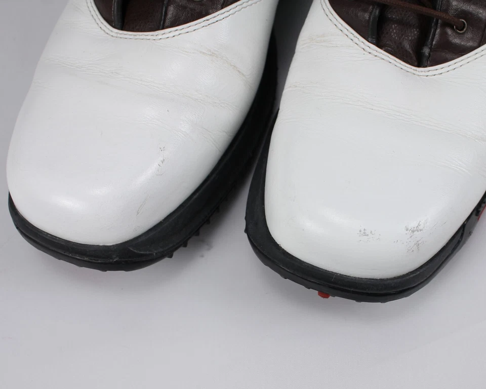 Callaway Men's 07XTT Grand Slam White/Dark Brown Golf Shoes Size 10 - Image 2 of 4