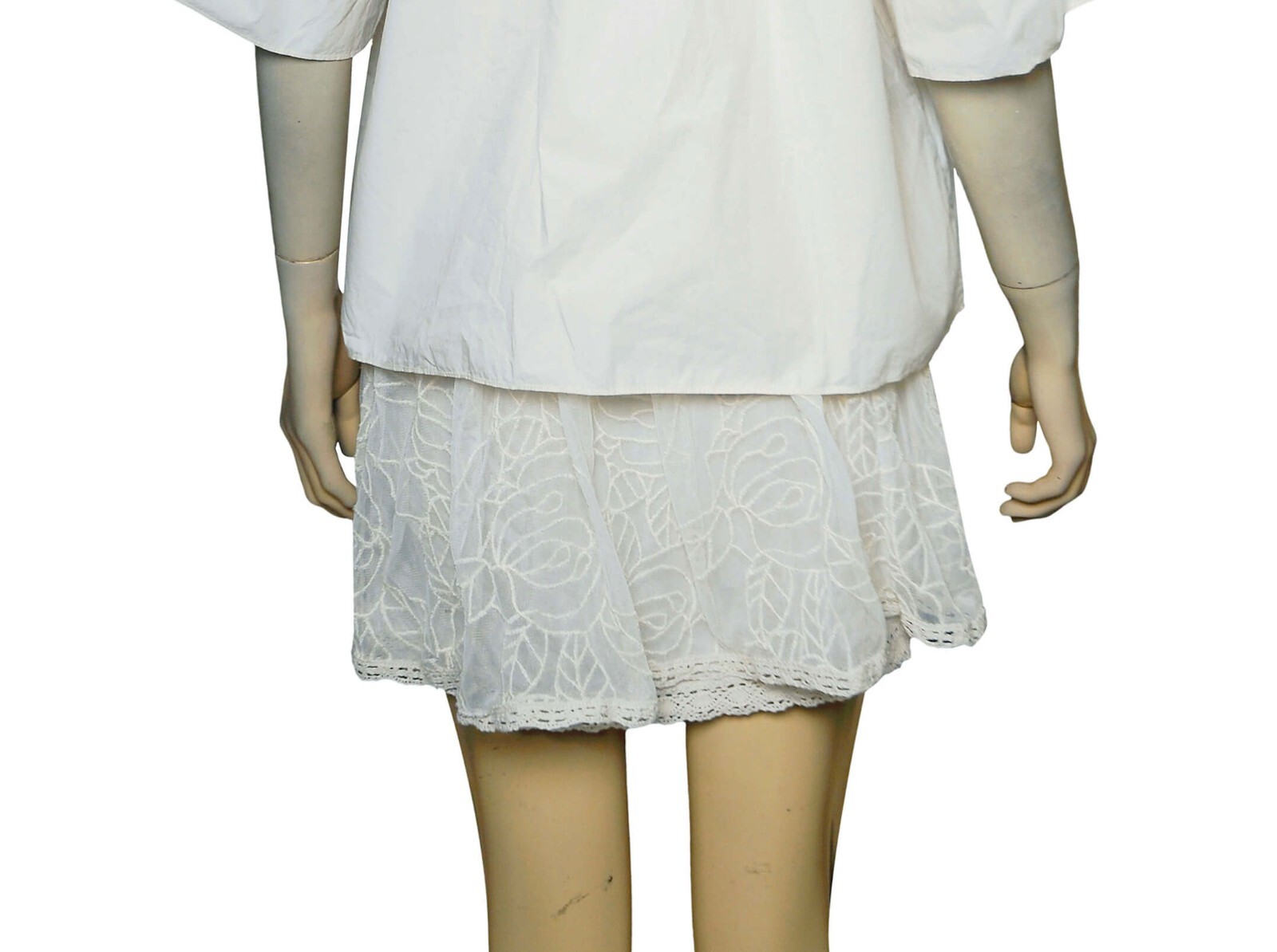 Rhode Resort Farrah Top L 10 Women's Casual Bell Sleeve Crop Blouse NEW 33902