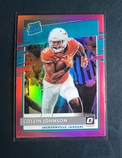 COLLIN JOHNSON 2020 Donruss Rated Rookie Pink Optic Prizm Preview SP Jaguars 347