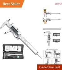 Digital Caliper Stainless Steel 6 Inch Large LCD Auto-Off Inch/MM Conversion