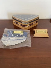 NEW 2009 Longaberger Inaugural Basket SEALED Lid Liner Tie-On NIP NOS
