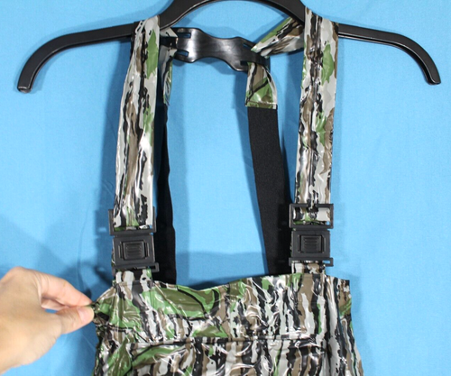 REALTREE CAMOUFLAGE Snap/Zip HOODED Rain Jacket/Overall Bib HUNTING SET Sz L - Picture 9 of 14