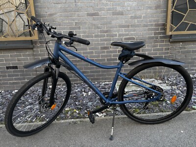 Light Blue Riverside 500 Hybrid Bike Lightweight Aluminium Frame