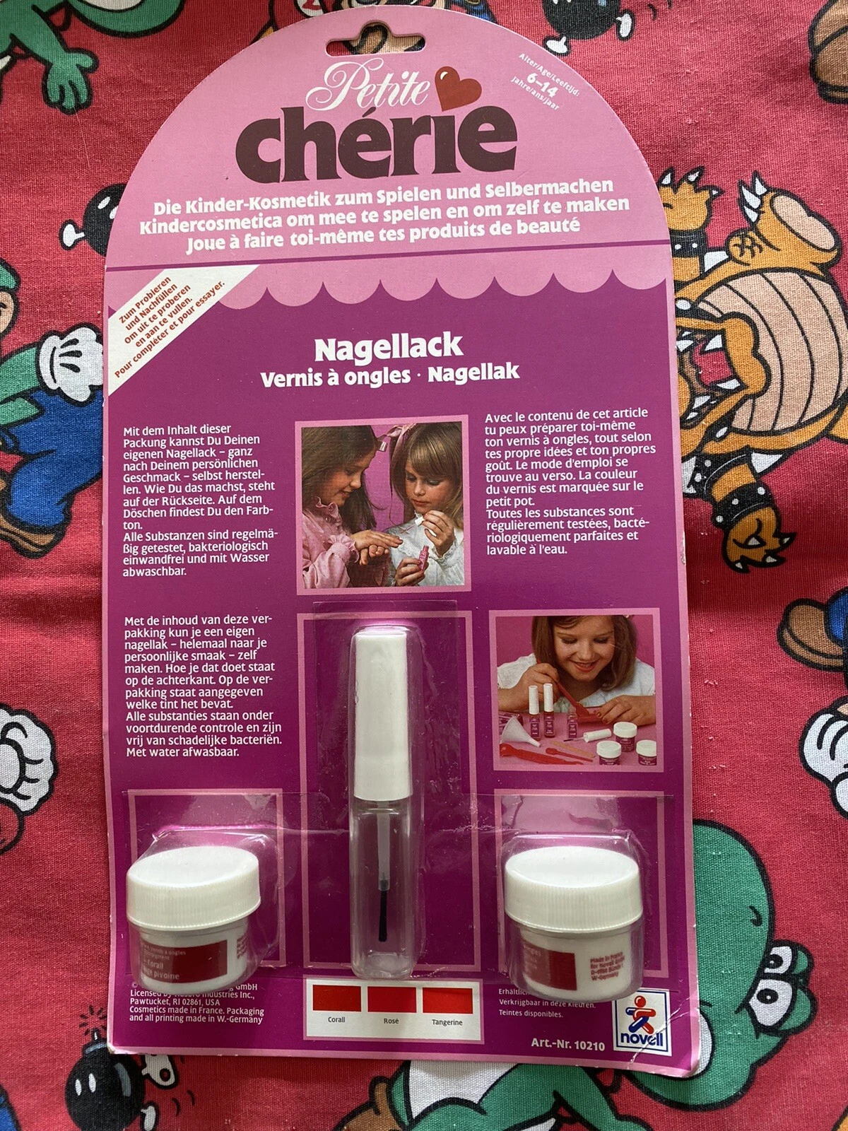 vintage novell petite cherie 1982 nail polish nos mob retro collectible