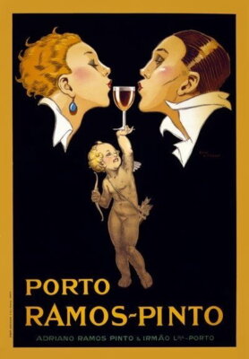 84094 Vintage 1920 Porto Ramos-Pinto Port Wine Decor Wall Print Poster
