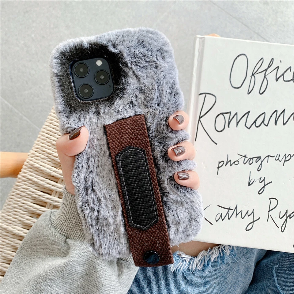 Phone Case for iPhone 12 11 Pro Max X XS Max XR 8 7 Plus Soft Cover Wrist Strap - Image 2 of 4