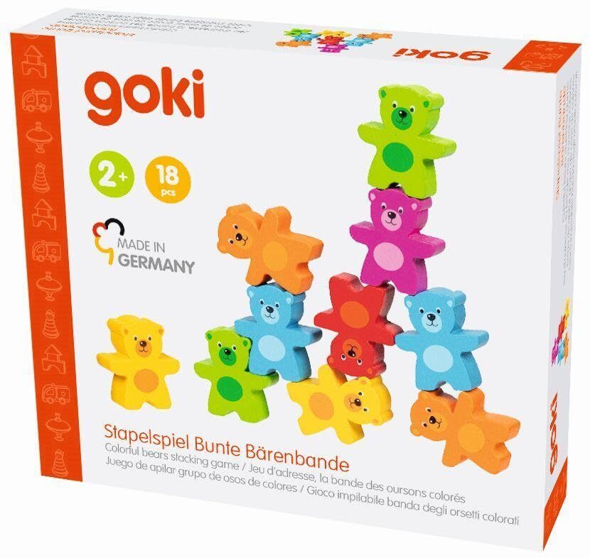 goki Stacking Game Colourful Bear Band