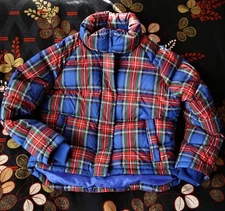 JW Anderson UNIQLO/Light Down Jacket Very Good Condition/Puffer/plaid/tartan