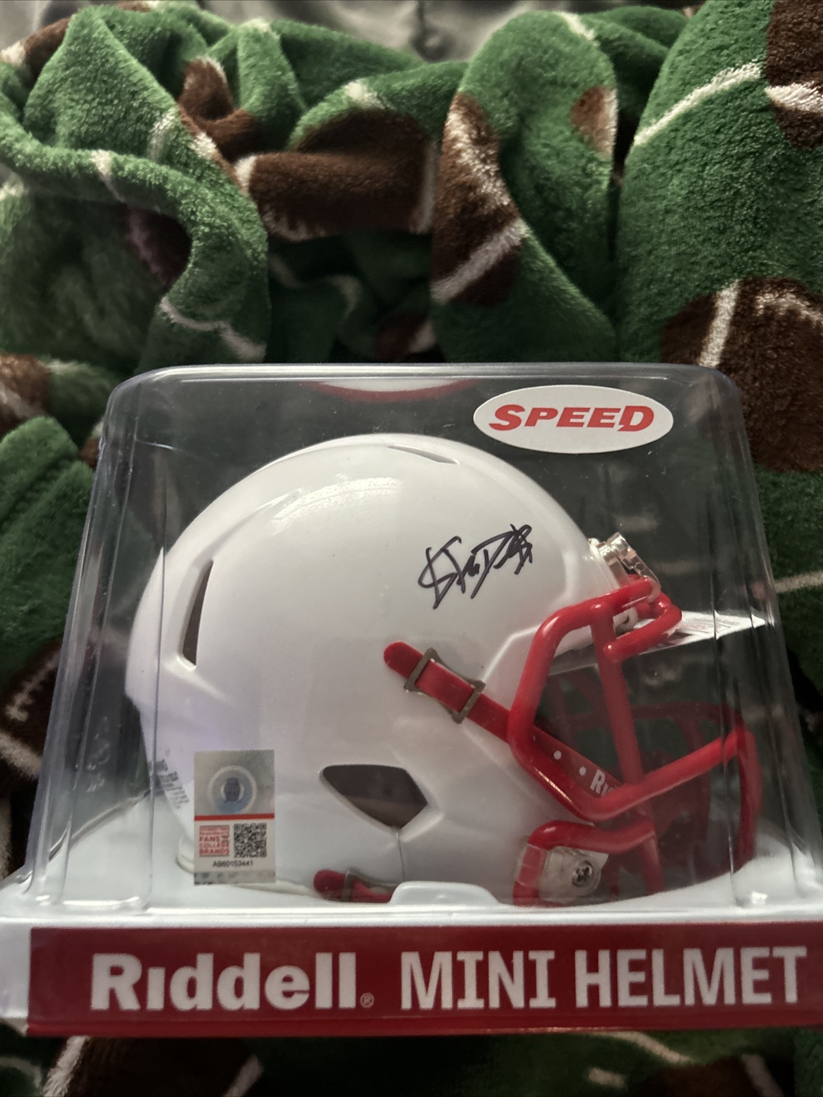 Shedur Sanders Autographed Signed Jackson State Shedeur Sanders Mini Helmet 