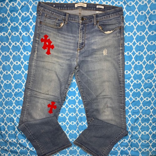 premium chrome denim cross logos hearts 