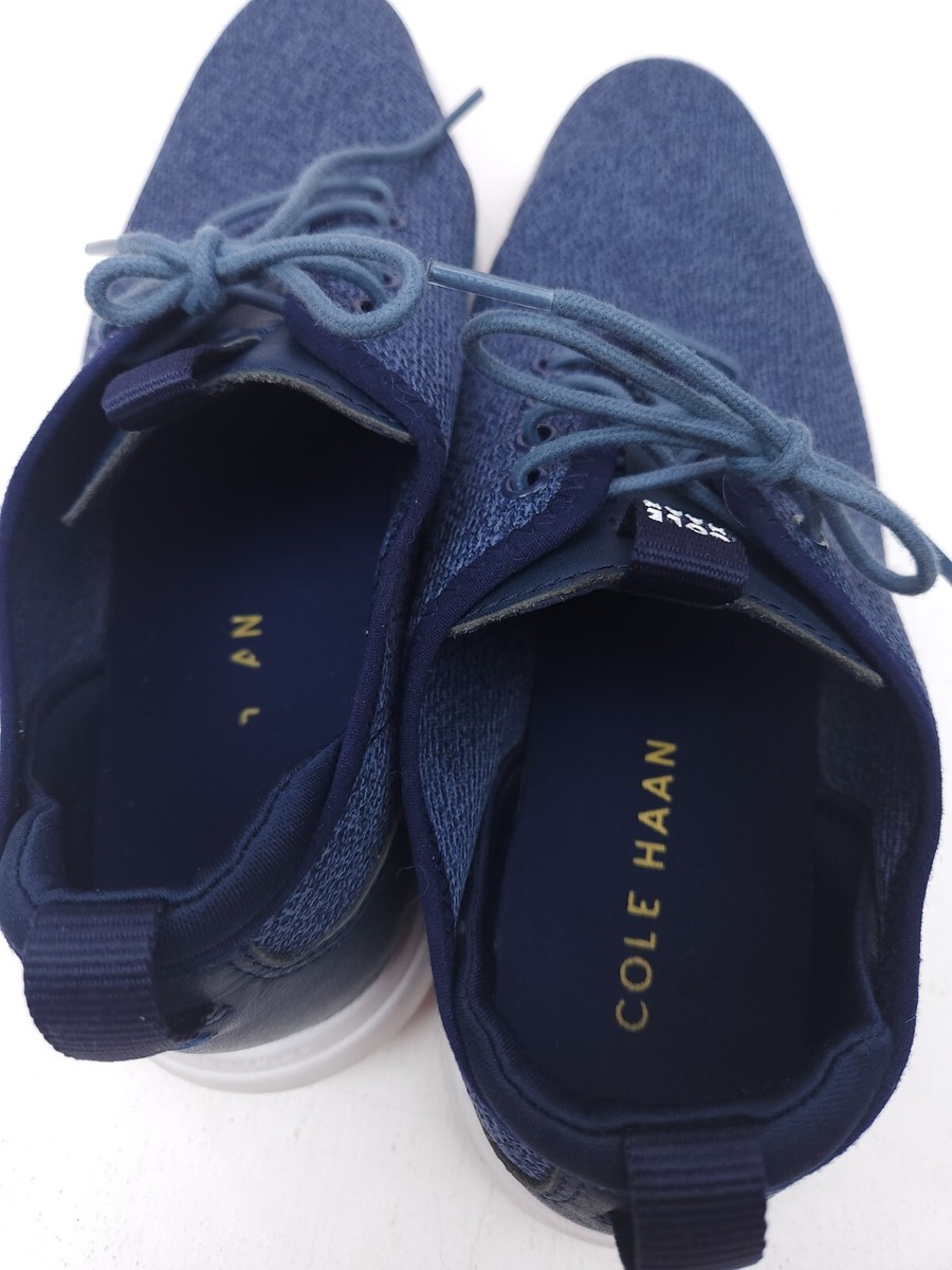 Mens Cole Haan Grand Plus Essex Blue Knit Comfort Shoes  display picture 1