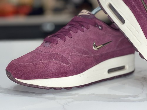 Nike Air Max 1 Premium SC Jewel Bordeaux Burgundy Suede Uk 4 Eur 37.5 AA0512-600 - Picture 2 of 16
