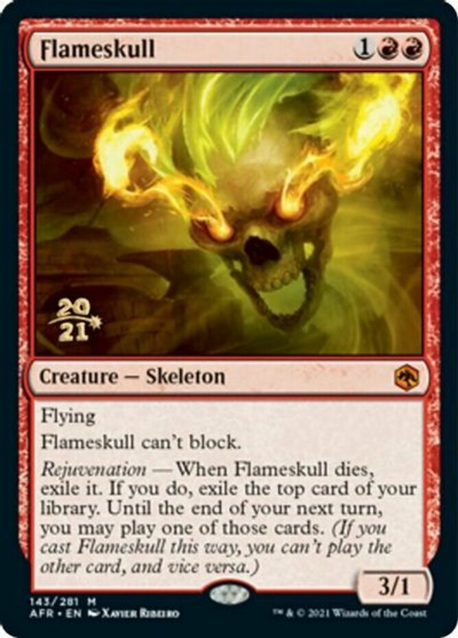 1x Flameskull - Foil - Prerelease Promo NM-Mint, English Prerelease Promos MTG M