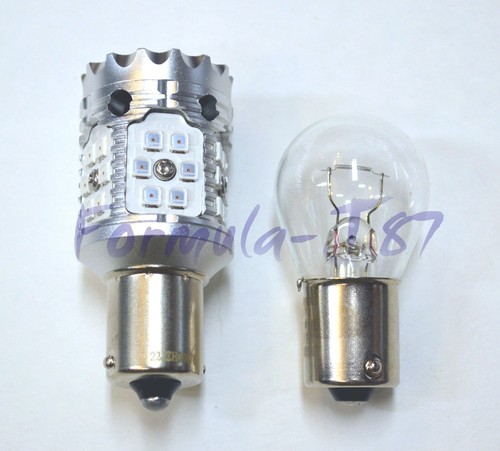 Hyper Flash Free LED Light PY21W Red Two Bulbs Rear Turn Signal Lamp Upgrade - Picture 6 of 19