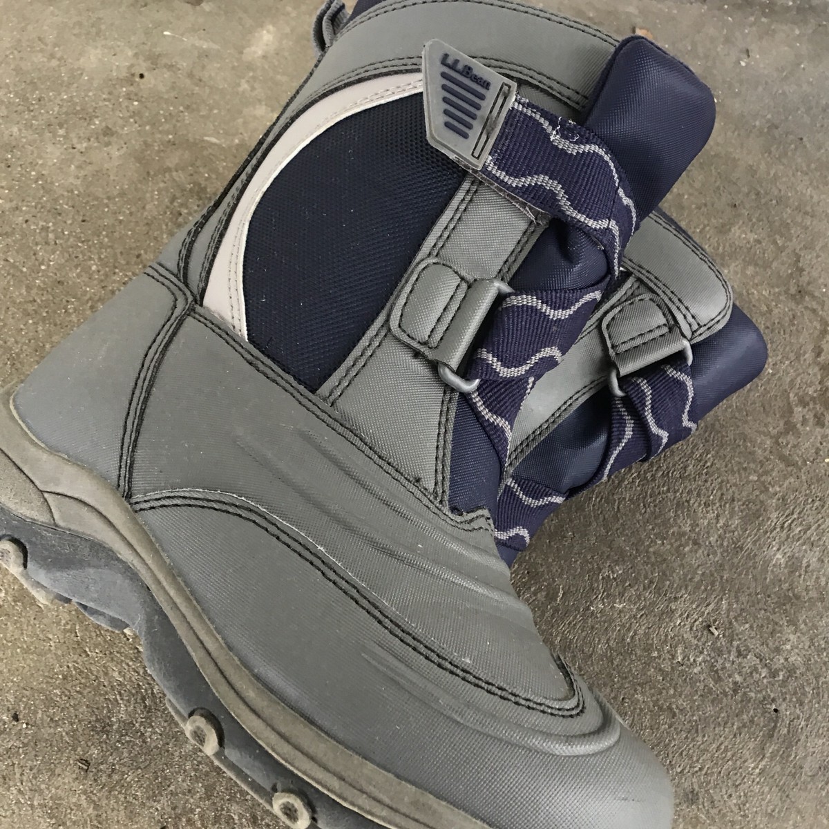Bottes D'hiver Noires L.L. Bean Pour Garçon - Taille 13, Avec Sangles, état Très Bon