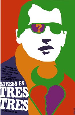 9307.Stress es tres tres.spanish film.serious man.POSTER.decor Home Office art
