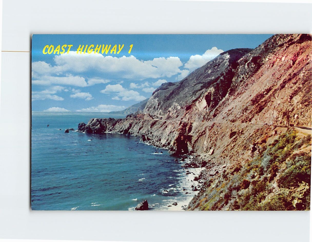Postcard Coast Highway 1 Rugged Shoreline in Lime Kiln Creek Area