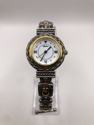 Brighton Nantucket Women’s Watch (New Battery) Gold Silver Tones Heart  12:00