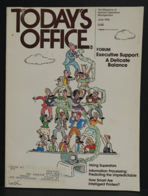 Today's Office Magazine June 1984 Business Operations Management Executive