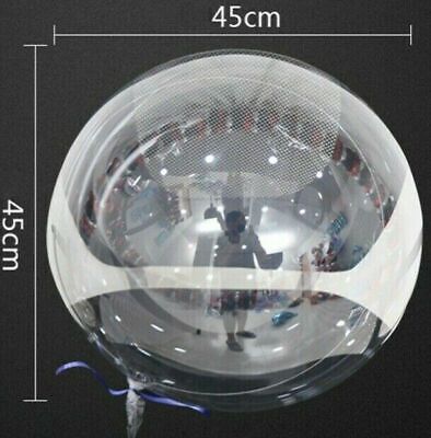 3 Stück 90cm Riesen Helium Bubble Ballon Transparent Kugelrund Hochzeit Geburtst 