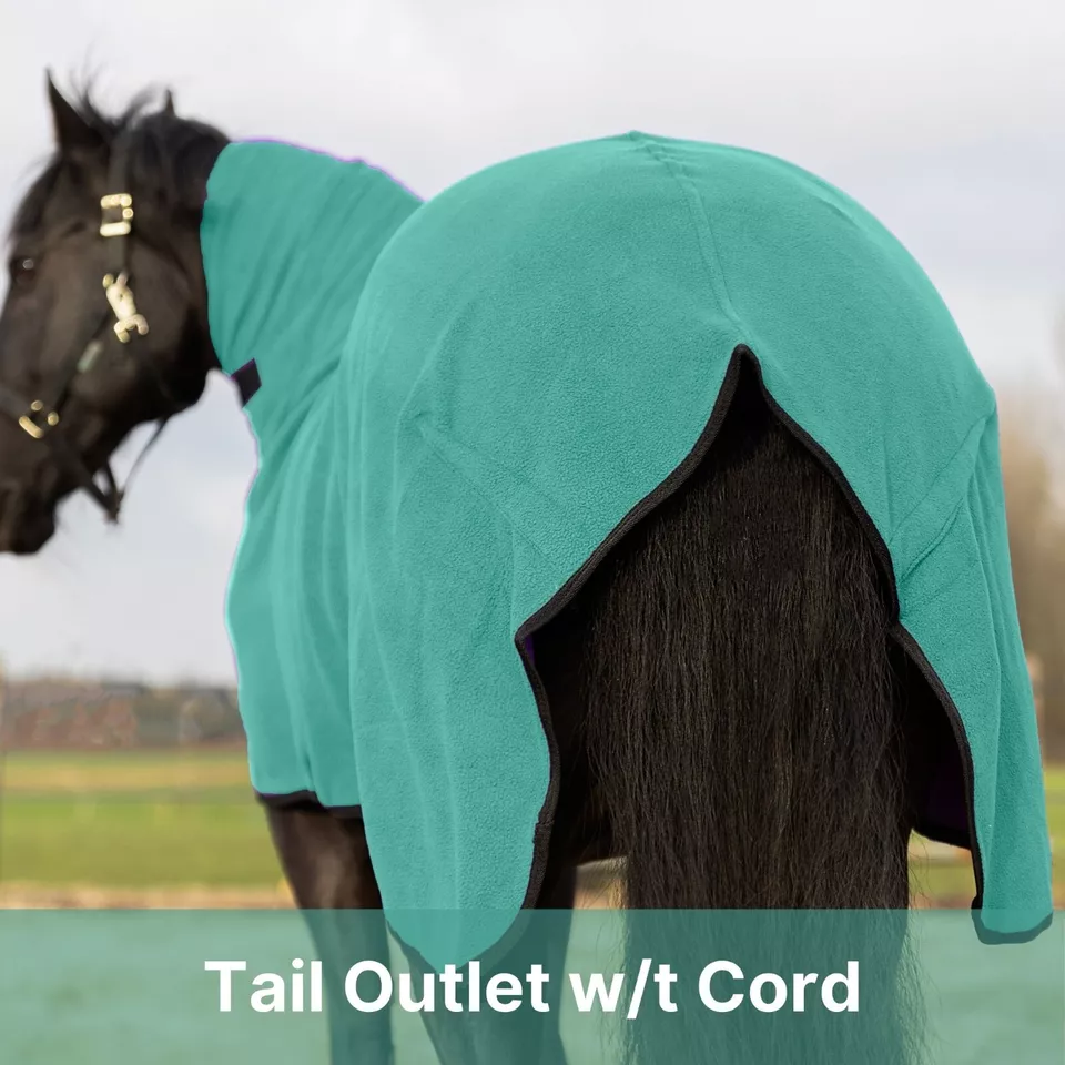 Resistance Long Lasting & Warm Soft Fleece Contour Cooler for Horse - S to XL - Image 3 of 4
