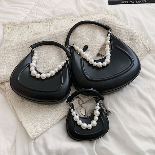Tote Bag Women Handbag Pearl Necklace Lady Crossbody Bag Women's Shoulder Bag - 第 21/37 張圖片