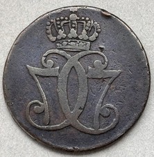 D&auml;nemark 1 Skilling 1771 Christian VII Kupfer . KM.616.1