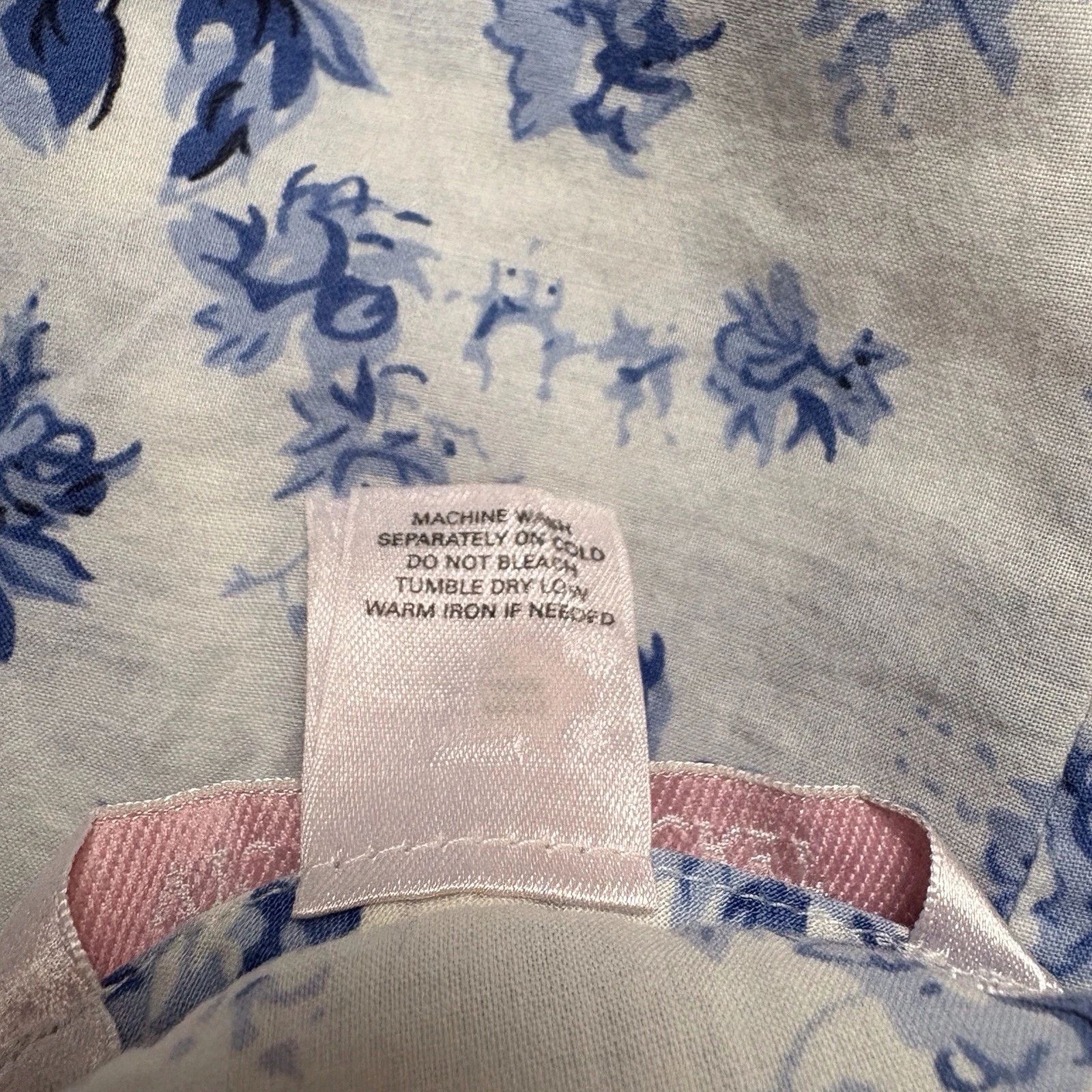 UNDERCOVER Abito vintage Victorias Secret cotone maxi floreale slip bianco blu taglia small